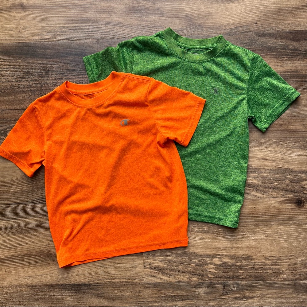 Champion Kids' Vibrant Orange and Green Tees 5